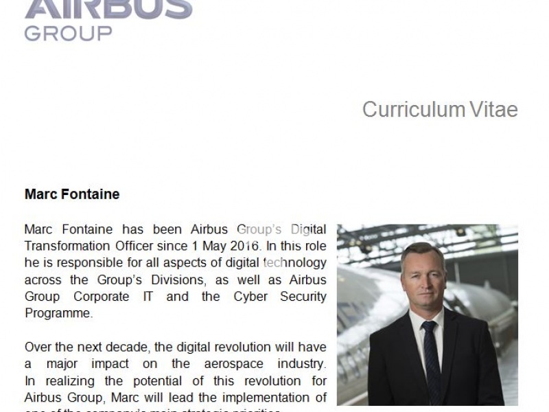 Marc Fontaine, Airbus Group