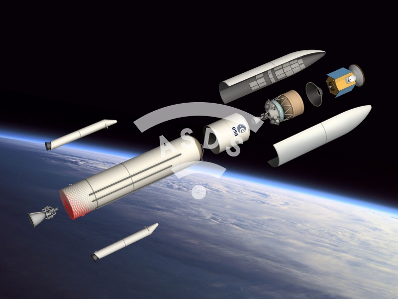 Artist's view of Ariane 6 Project
