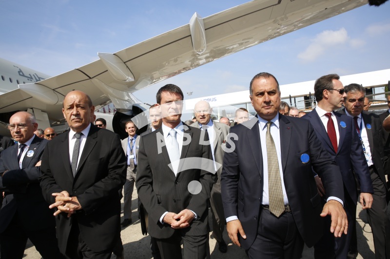 JY. Le drian, M. Valls and M. Lahoud