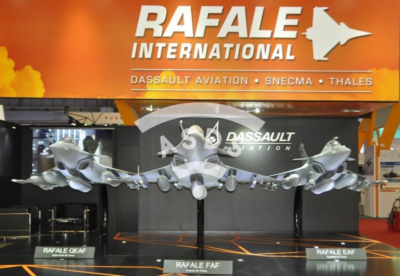 Dassault stand at Dubai Airshow 2015