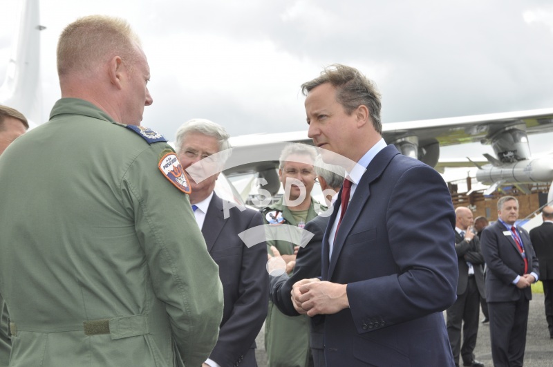 David Cameron opens the Farnborough Airshow