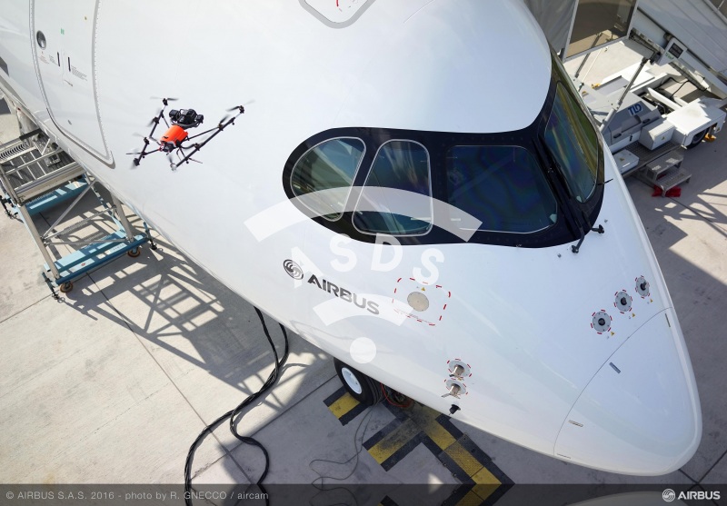 A350 XWB inspection by drone