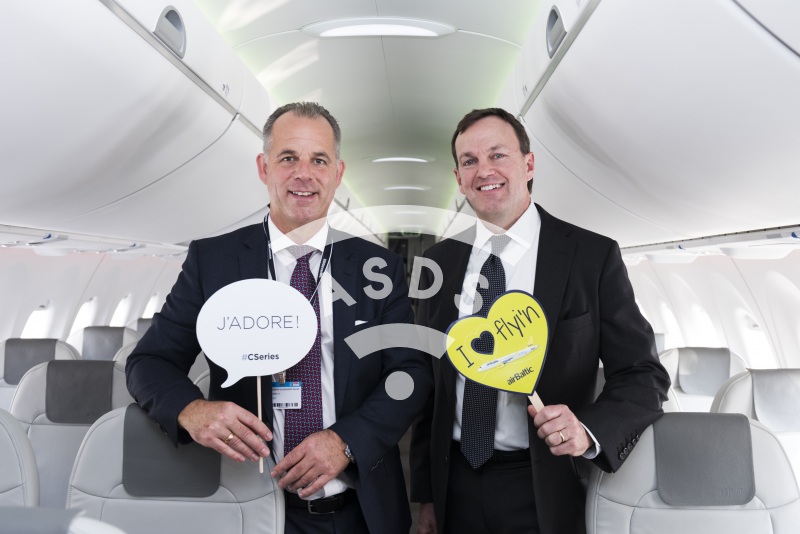 Fred Cromer, Bombardier, and Martin Gauss, airBaltic