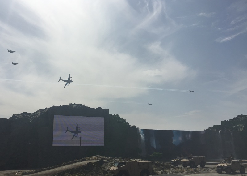 Air-Land combined live demonstration at IDEX 2019