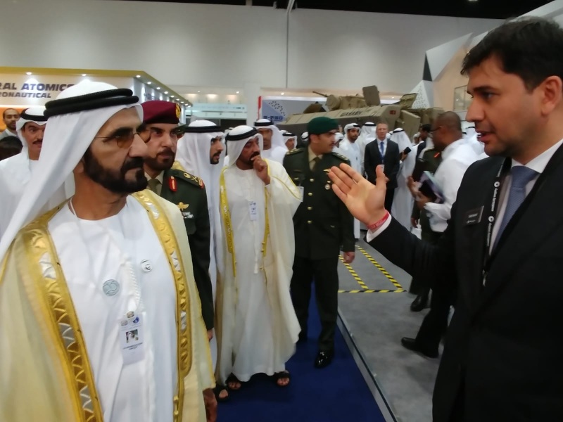 Sheikh Mohammed Bin Rashid Al Maktoum visiting IDEX