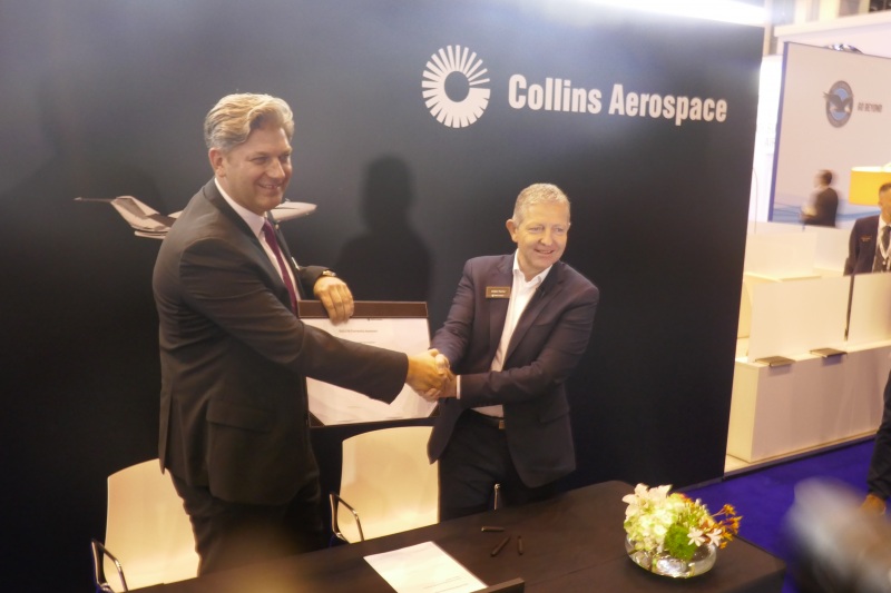 Collins Aerospace and Jet Aviation contract at EBACE 2019