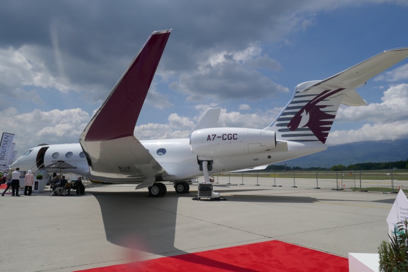 Qatar Executive G650 at EBACE 2019