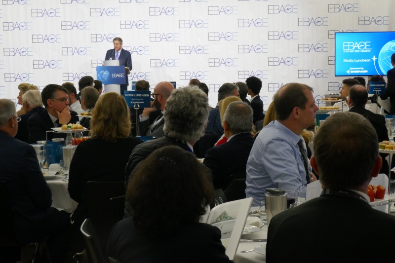 Media luncheon at EBACE 2019