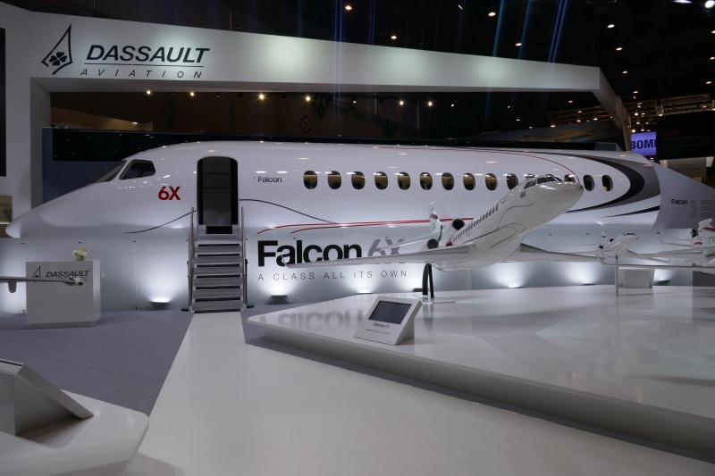 Falcon 6X cabin mock-up