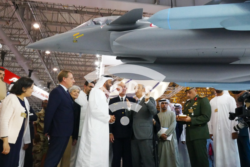 Sheikh Mohammed speaking about Rafale at the Dubai Airshow