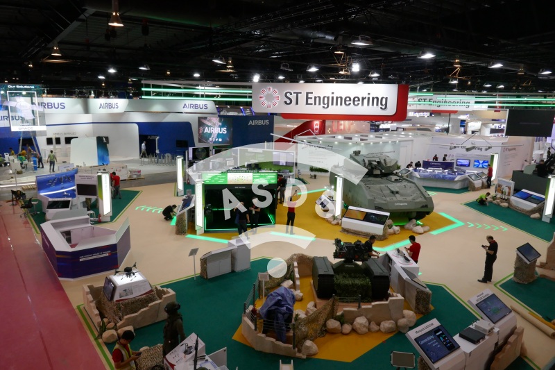 ST Engineering booth at Singapore Airshow 2020