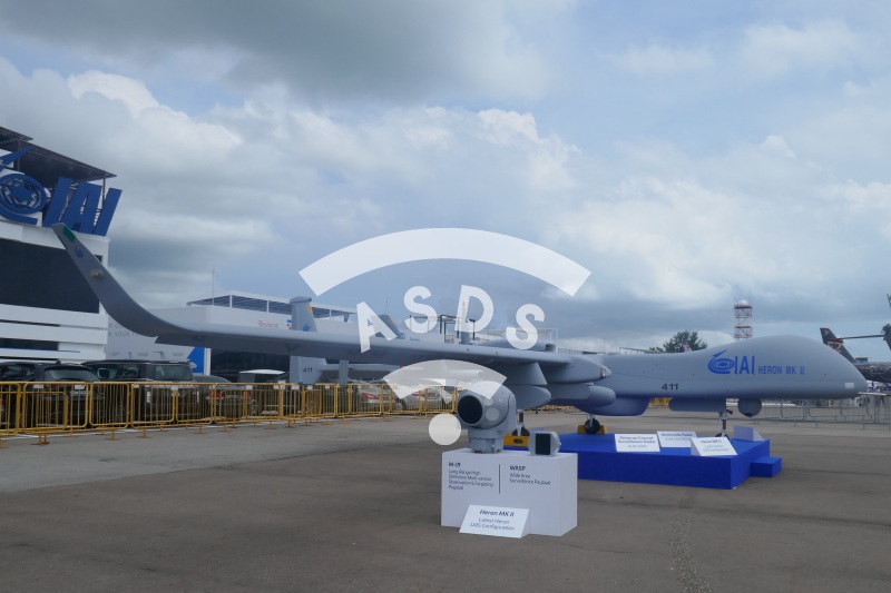 IAI Heron MK II at Singapore Airshow 2020