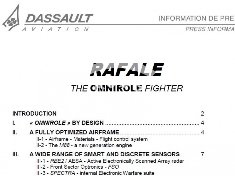 Rafale The Omnirole Fighter