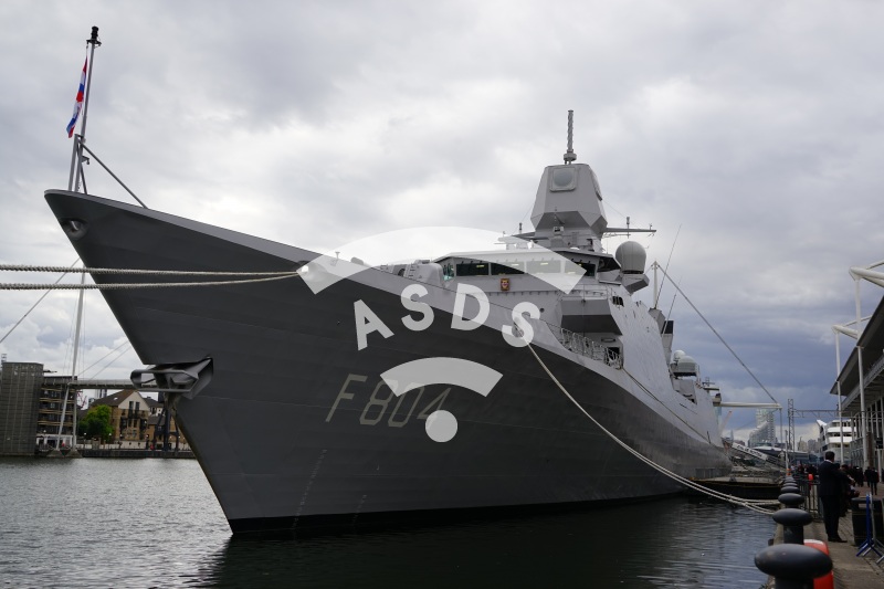 De Ruyter frigate at DSEI 2023